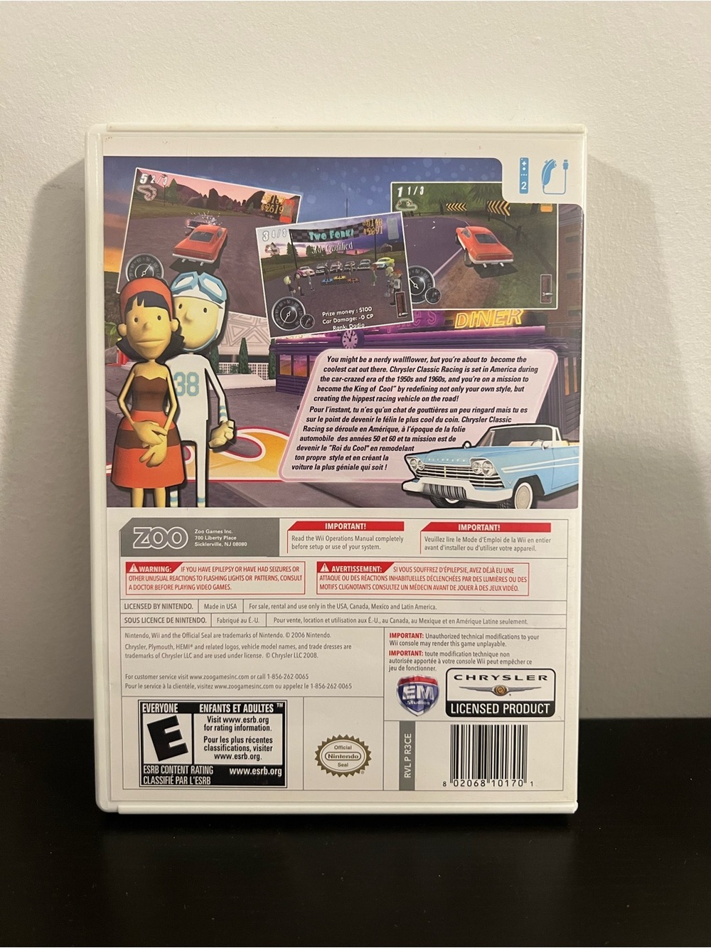 Nintendo Wii Chrysler Classic Racing - Complete Tested - Picture 2 of 4